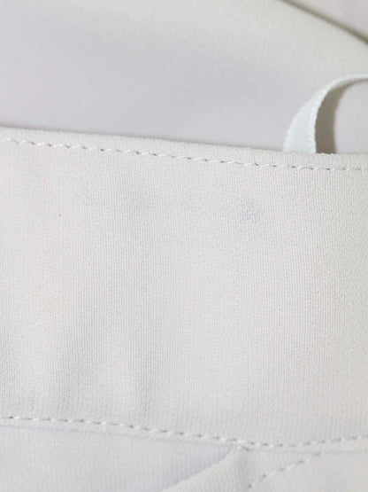 エムズグレイシー シンプルクロップドパンツ 316107 パンツ 38 ベージュ センタープレスパンツ パール 裾スリット IT0NJFGMCOCX