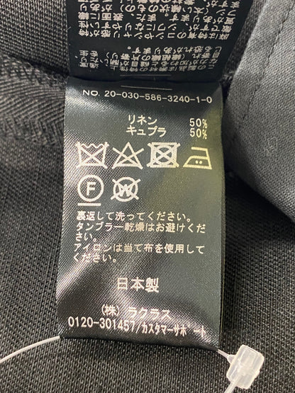 エーピーストゥディオ リネンキュプラストレートパンツ 20-030-586-3240-1-0 36 ブラック 20SS ITDA1EG2JOLK