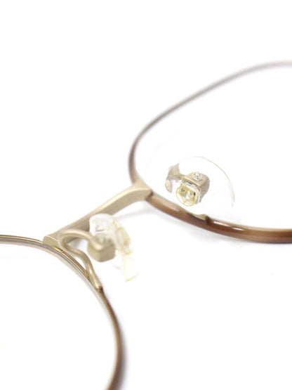 フォーナインズ S763T メガネ ブラウン メタルフレーム フルリム ウェリントン ITXNWWIDJLO2