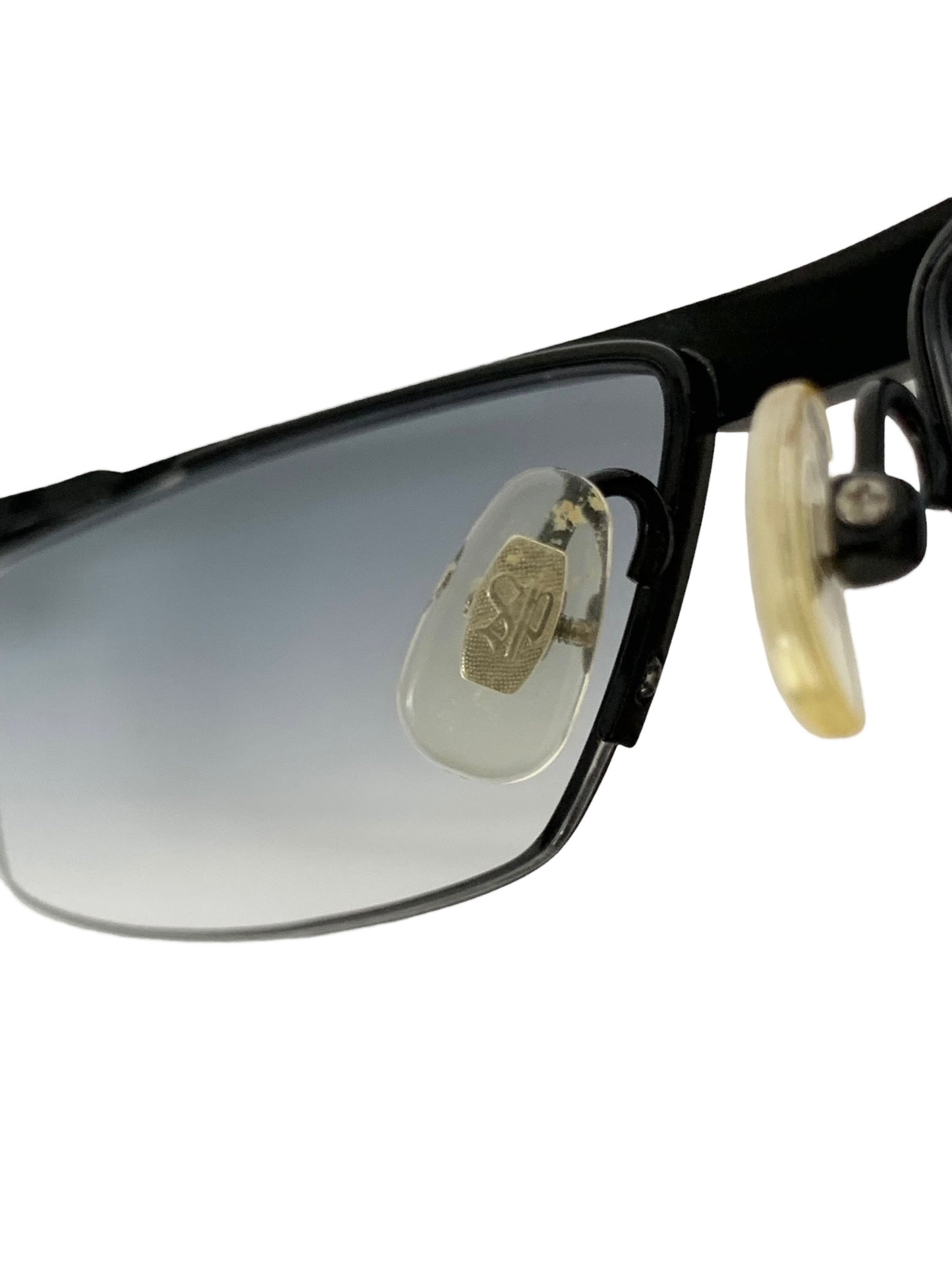 スピビー SP-1111 メガネ 眼鏡 ブラック メタルフレーム ハーフリム スクエア ITG3A8IQD48L