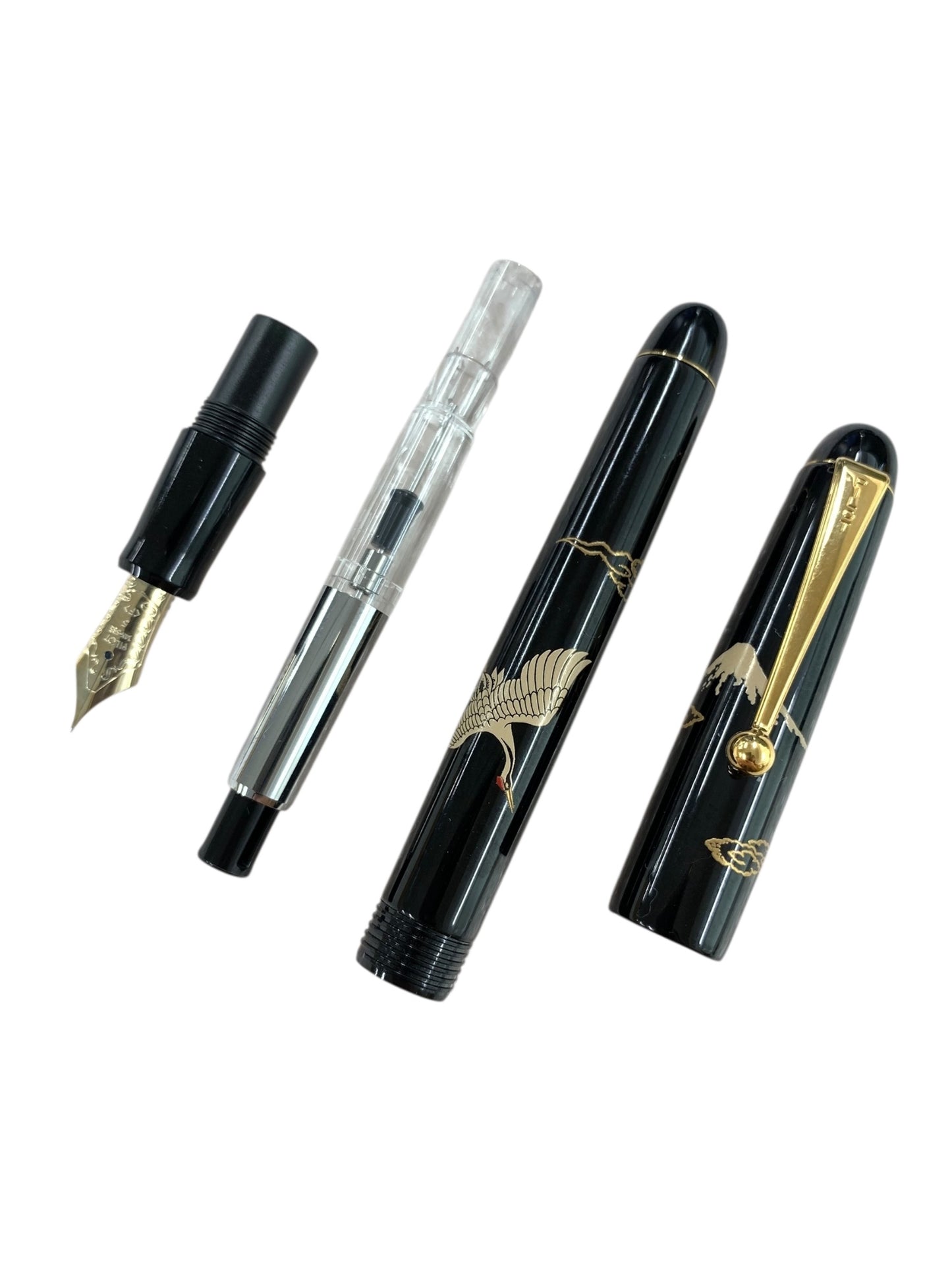 パイロット 平蒔絵 鶴 FK-3MP-T 万年筆 F ブラック ITUGD1MFUQYW