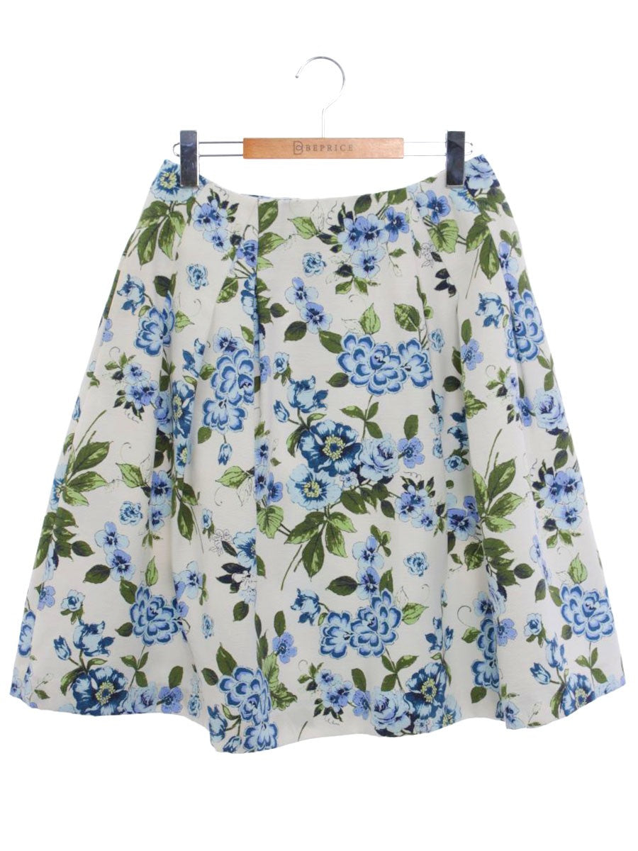 ポンヌフ AI1057 スカート 2 ブルー フラワーモチーフ IT0IWXXECU1I