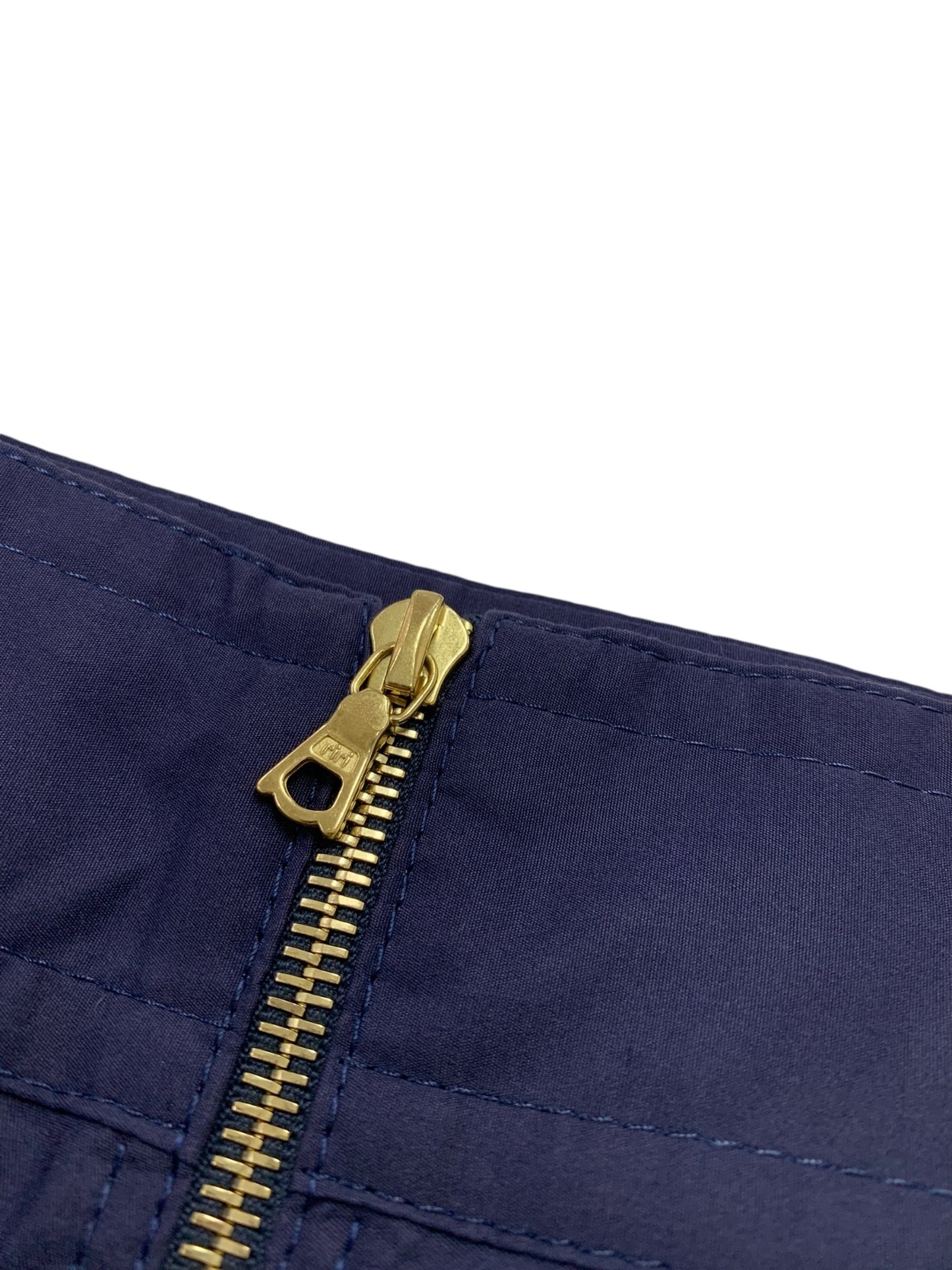 ブラミンク 7924-299-0055 スカート 36 ネイビー コットン シルク フレア ITFYSPOMGASR 【SALE】