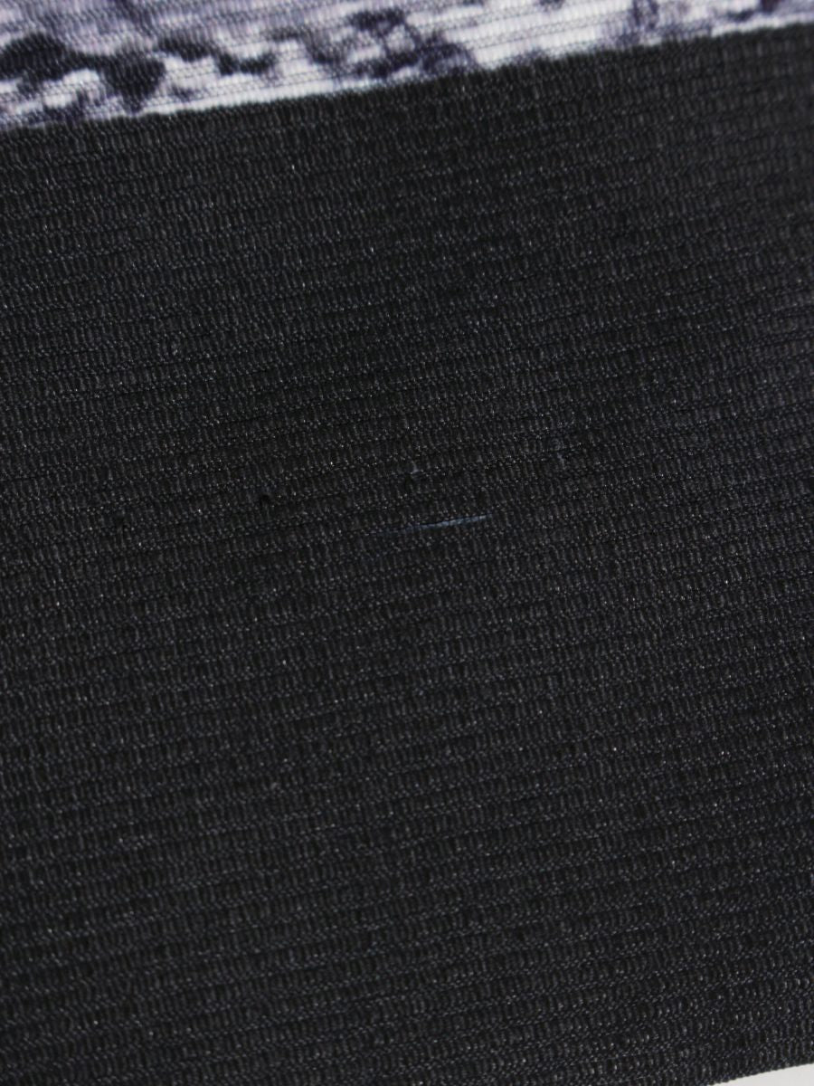 エムズグレイシー 017132 スカート 36 グレー トロンプルイユ リボン フラワー プリント ITST8IHKGQM8