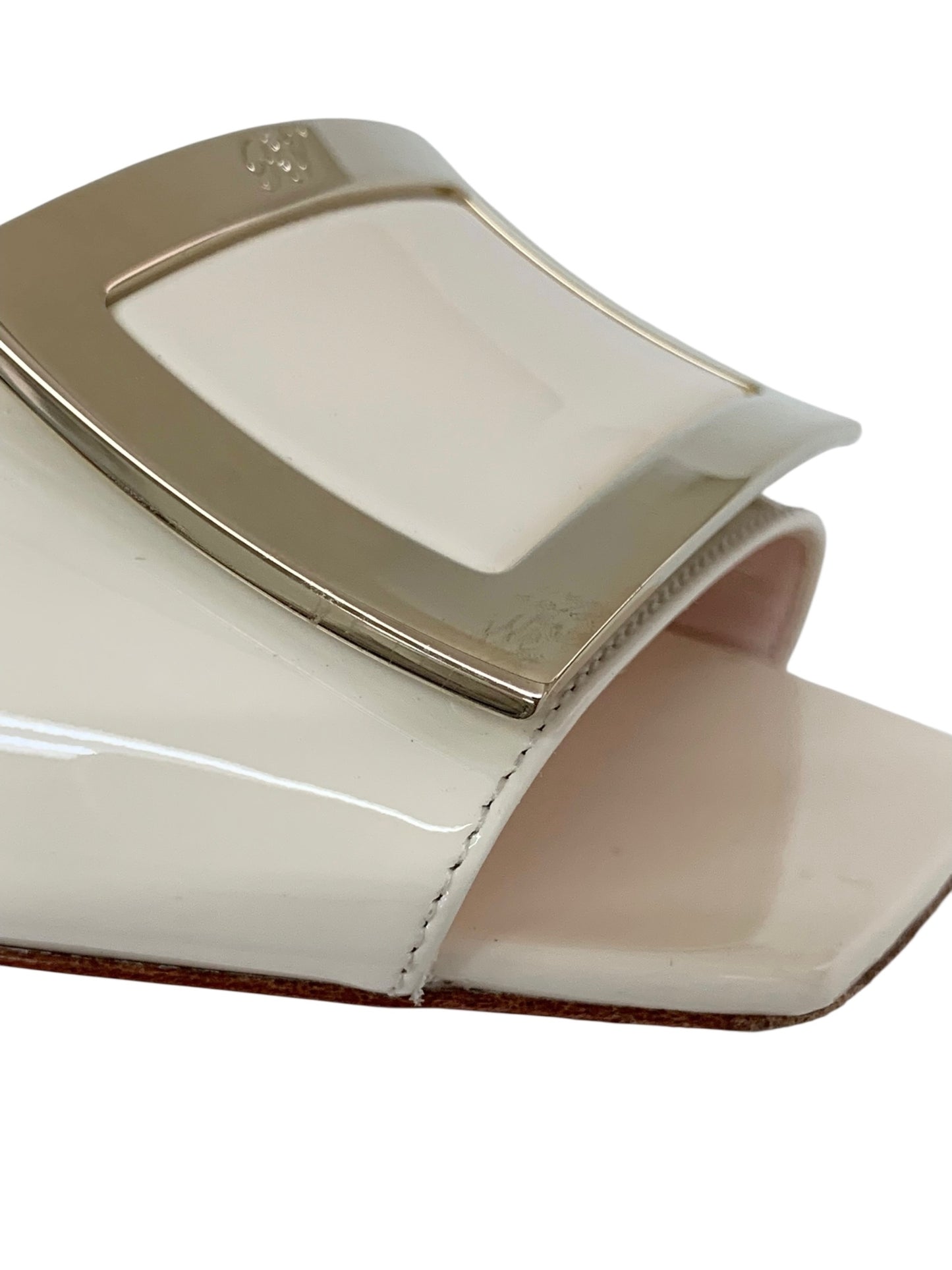 ロジェヴィヴィエ トランペット パテントレザー ミュール RVW74839190D1PC019 36 アイボリー IT4UYZBM01NG