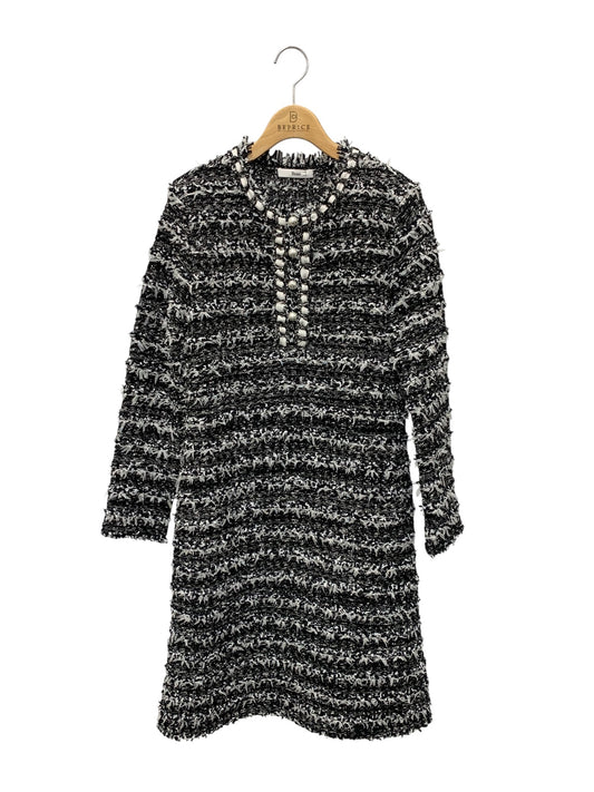 ルネ 6512040 ニットワンピース 36 ブラック ツイード IT384LAY1534