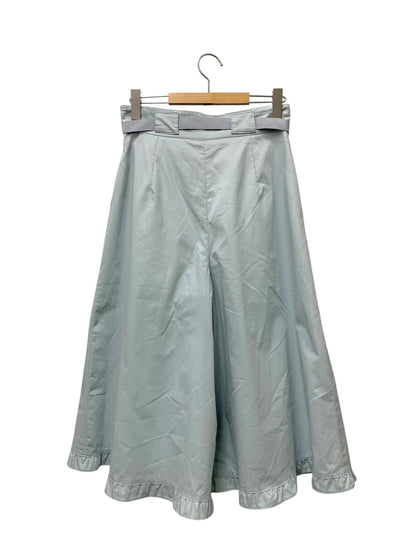 エムズグレイシー Cigarette Pants with Ribbon 016303 パンツ 40 ブルー ワイド ITGGQEXZZNCF