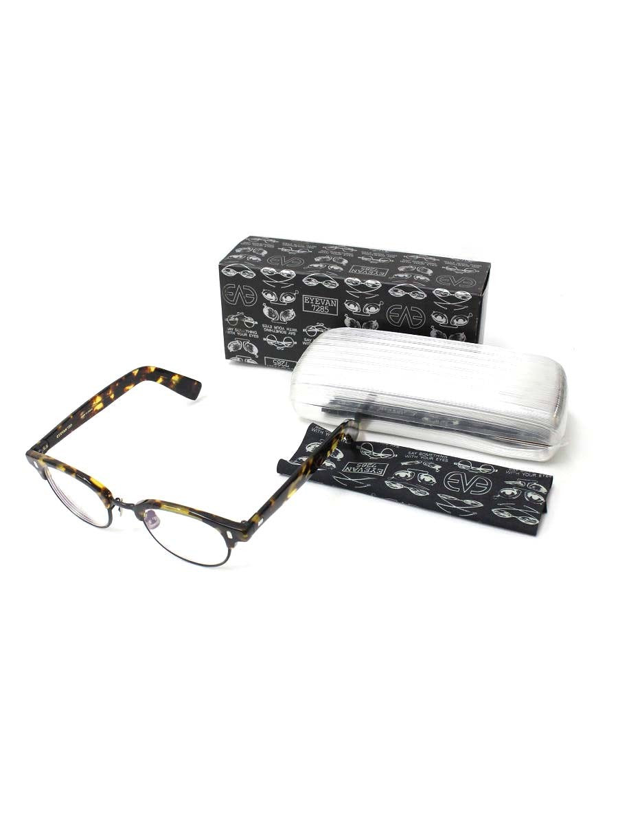 アイヴァン7285 645 メガネ ブラック ブラウン コンビフレーム フルリム サーモント ボストン(パント) ITP24RIAU870