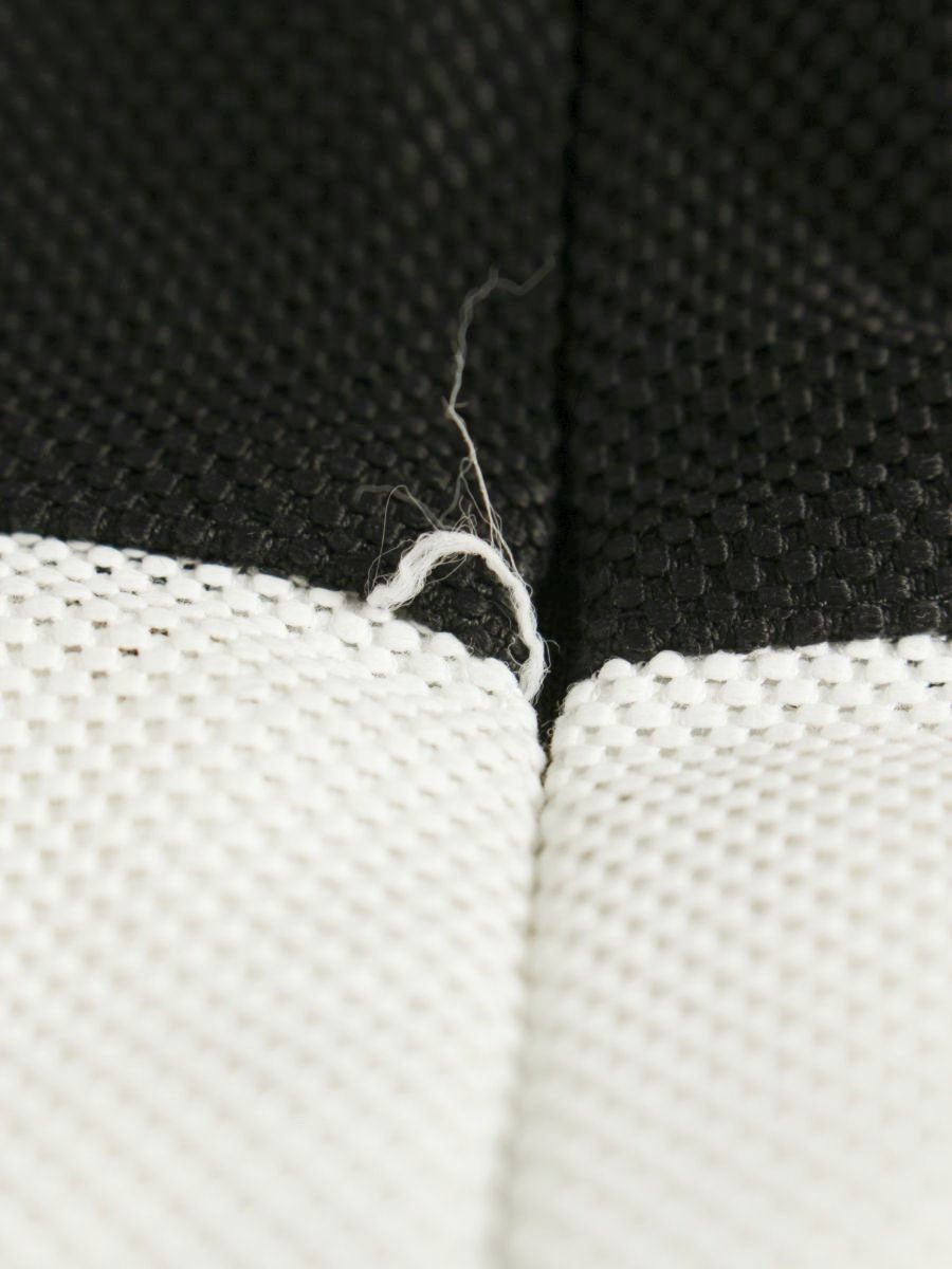 エムズグレイシー 721302 ワンピース 40 ブラック/ホワイト バイカラー 袖メッシュ IT1564Z8IIH7