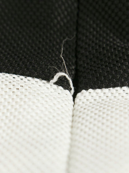 エムズグレイシー 721302 ワンピース 40 ブラック/ホワイト バイカラー 袖メッシュ IT1564Z8IIH7