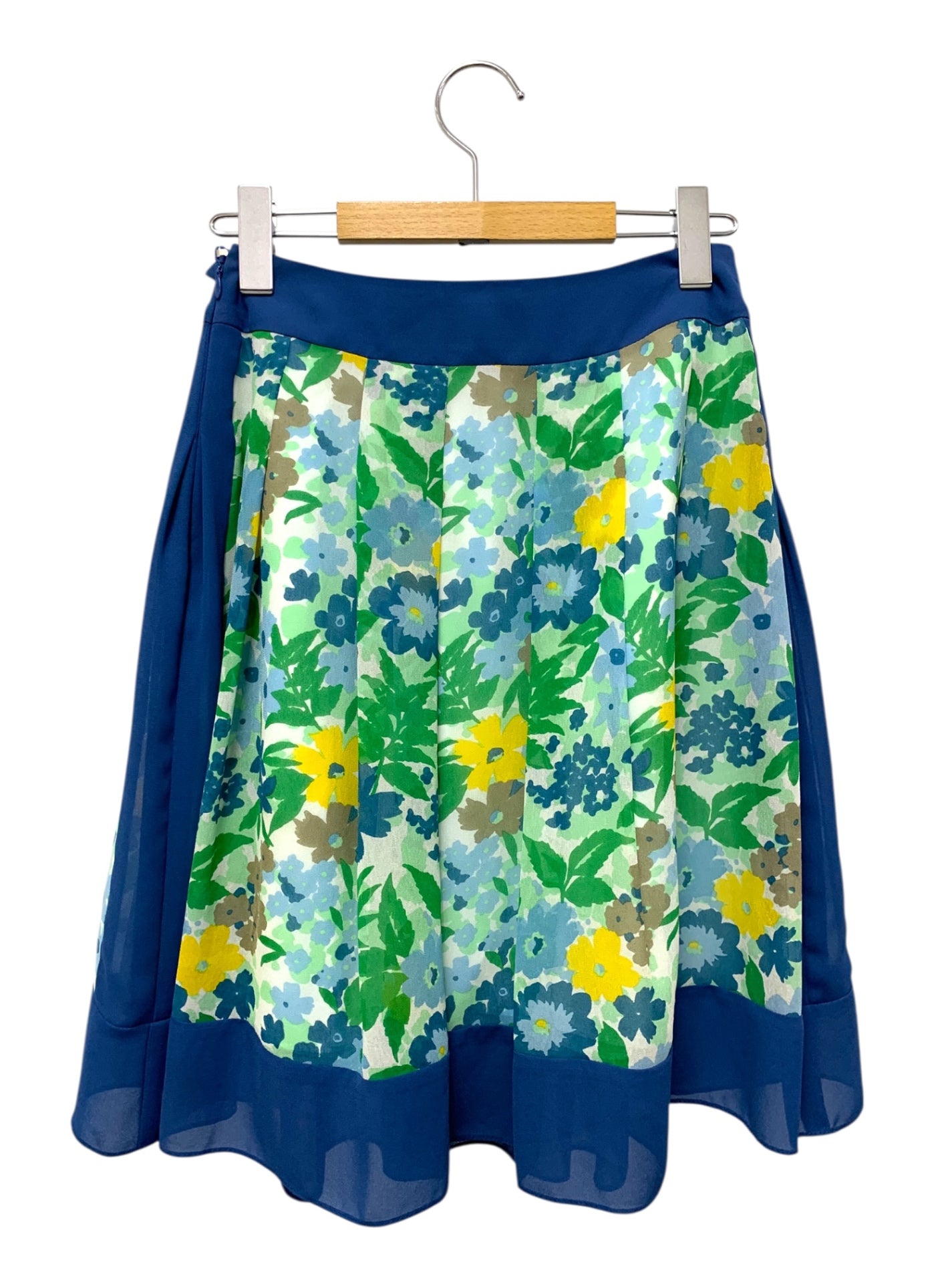 【新品 未使用】 FR2GOLF スカート　M ブルー エムズグレイシー 727311 スカート 36 ブルー 花 | 中古ブランド品