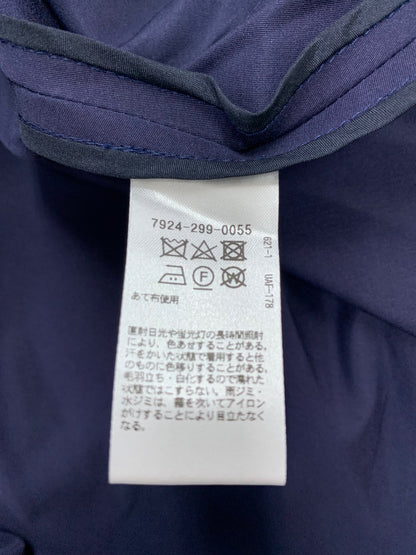 ブラミンク 7924-299-0055 スカート 36 ネイビー コットン シルク フレア ITFYSPOMGASR 【SALE】