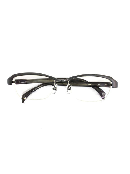 フォーナインズ メガネ ガンメタリック メタルフレーム ブロー ハーフリム（ナイロール） ITAXRADRPX5S