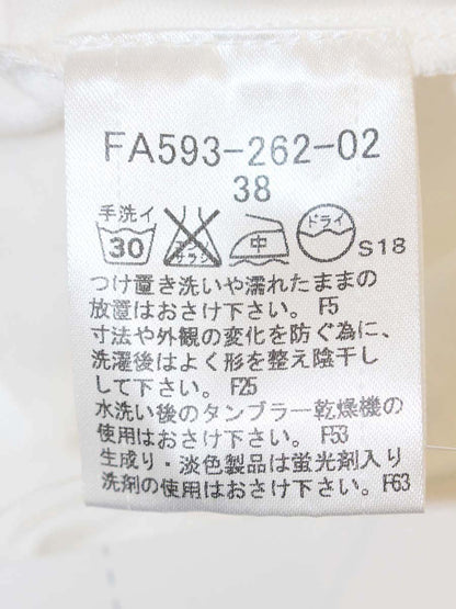 バーバリーブルーレーベル FA593-262-02 Tシャツ 38 ホワイト ロゴ ITTKDW0Y1OEC