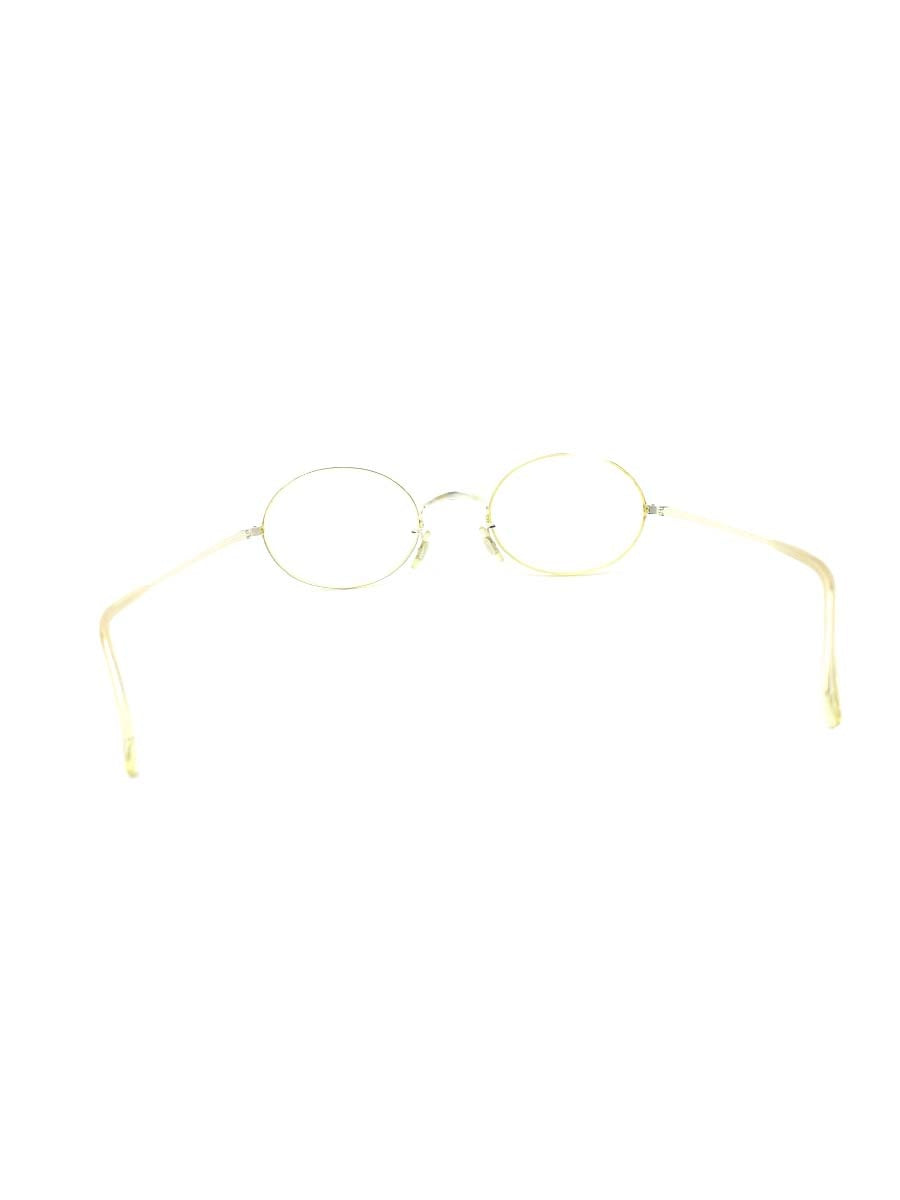 白山眼鏡店 メガネ 眼鏡 ライトゴールド メタルフレーム フルリム