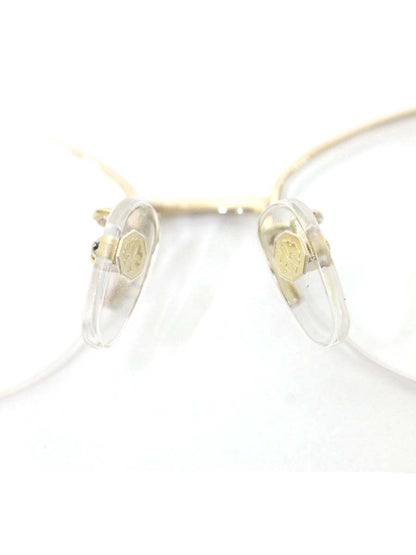 中村勘三郎 KN-2626(C-2) グリーン/ゴールド シープホーン メタルコンビ ハーフリム オーバル 天然ペリドット ITDQG3JZ7JKQ