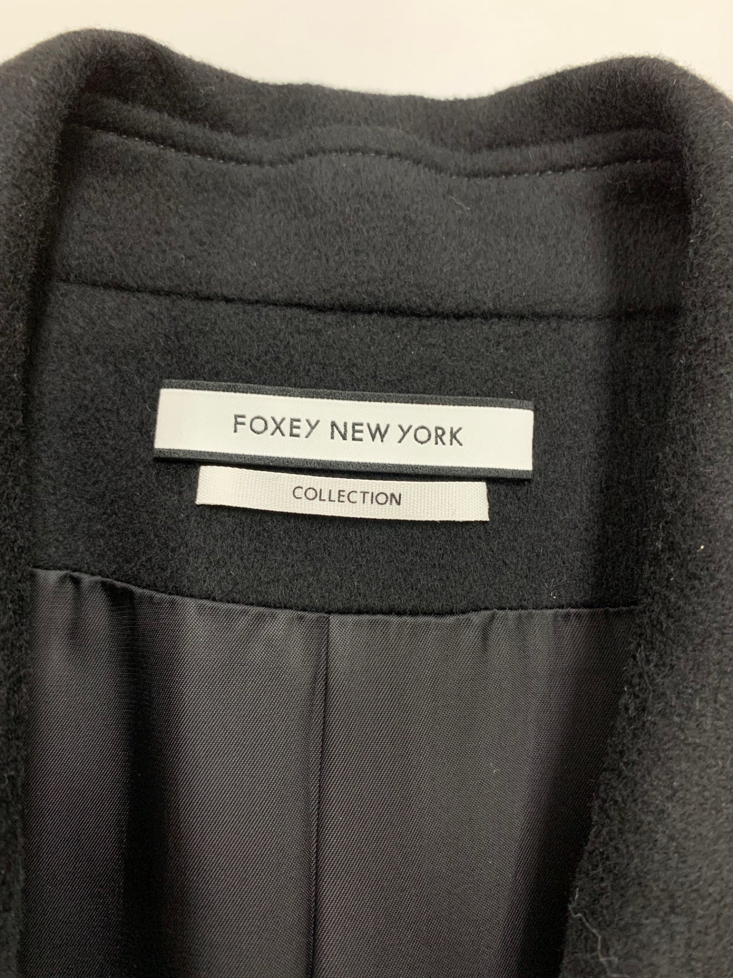 フォクシーニューヨーク collection 37541 コート F ブラック ロングジレ IT8367YF6G84
