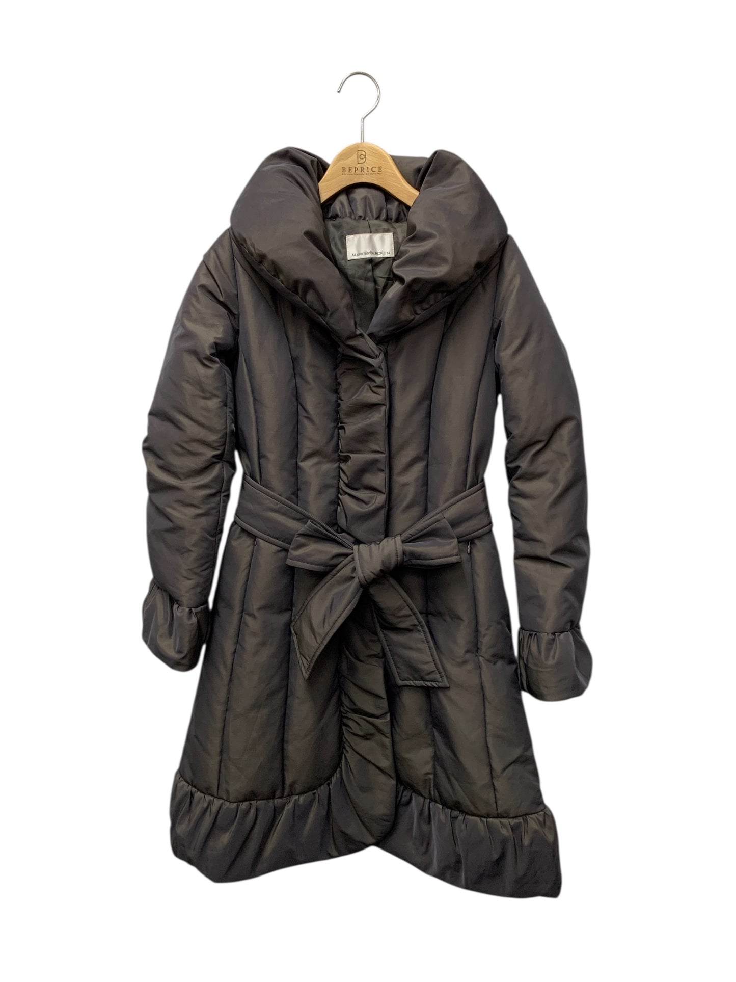 エムプルミエブラック D208-006 ダウンコート 34 チャコール ショールカラー IT0M6CGXZFY0