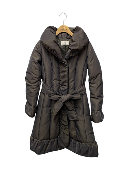 エムプルミエブラック D208-006 ダウンコート 34 チャコール ショールカラー IT0M6CGXZFY0