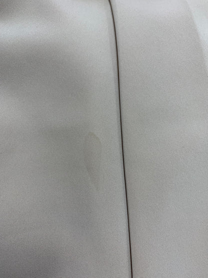 フォクシーニューヨーク スリムタックドレス 38327 ワンピース 38 ベージュ バックジップ クルーネック ITZS963X9O5S