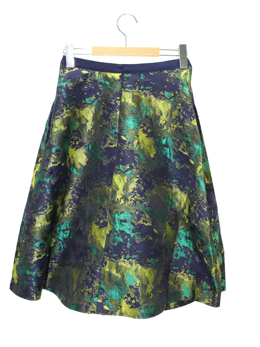 エムズグレイシー Oil Painting Like Skirt 917524 スカート 36 マルチカラー(グリーン) ジャガード ITUOXCGEP2K2