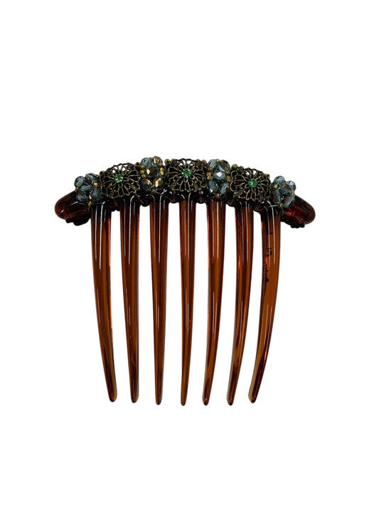 レーヌクロード コーム ブラウン カラーストーン ビジュー ITWEE8R1EM3Q