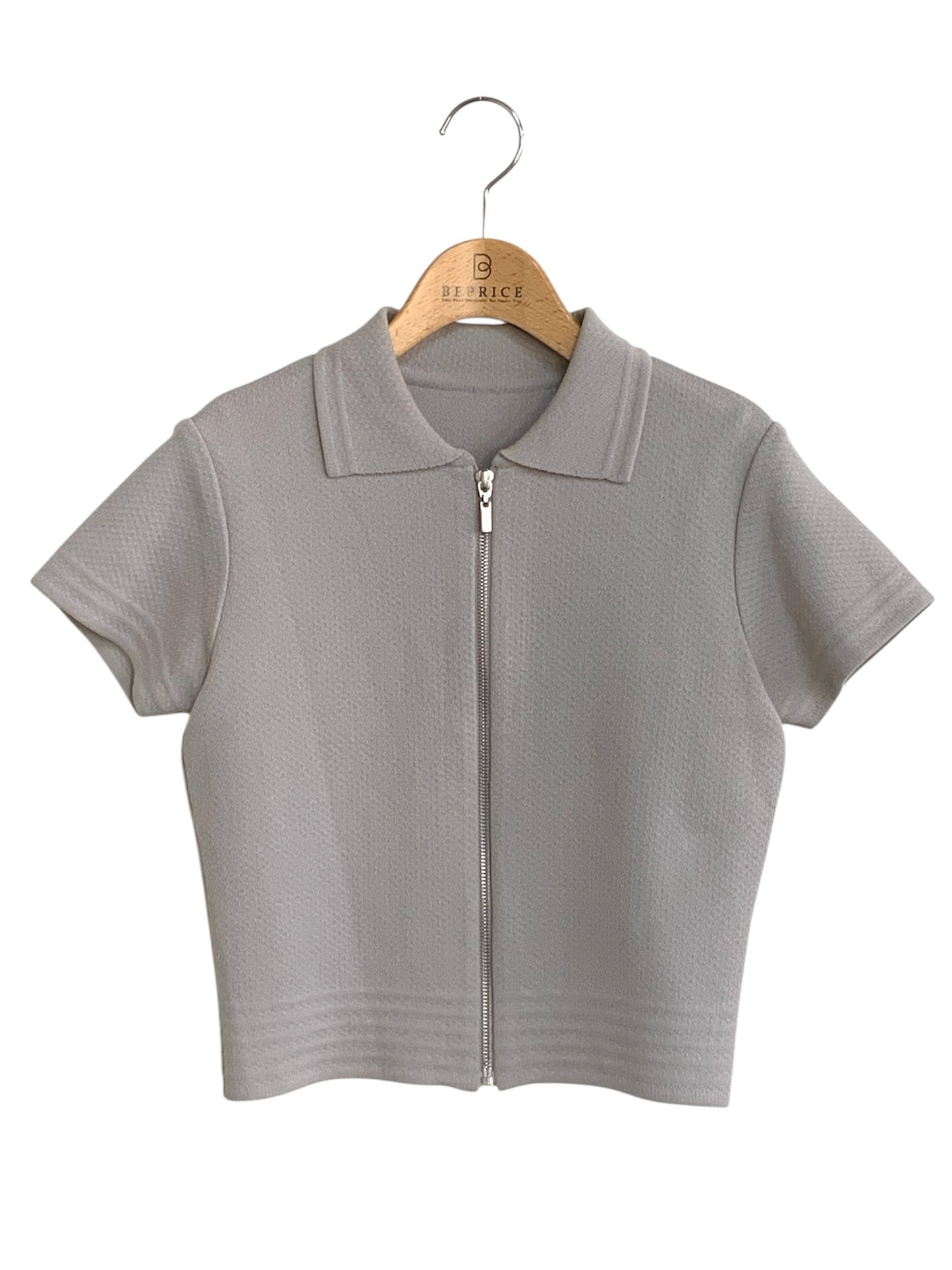 フォクシーブティック ジャケット ピケニット 33747 38 グレー ITVWNJ2282OZ