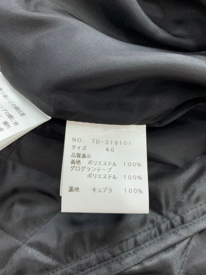 エムズグレイシー 219101 コート 40 ブラック フリルフーディーコート ライナー付 ITMR6CD1MVDW