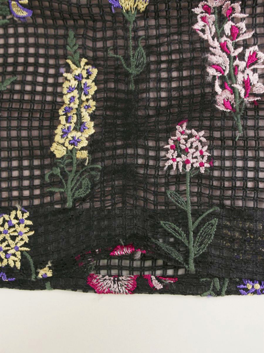 トッカ BOTANIC ARCHIVE OPTOHW0300 ワンピース 0 ブラック フラワーモチーフ ITAE1SESJ7OA 【SALE】