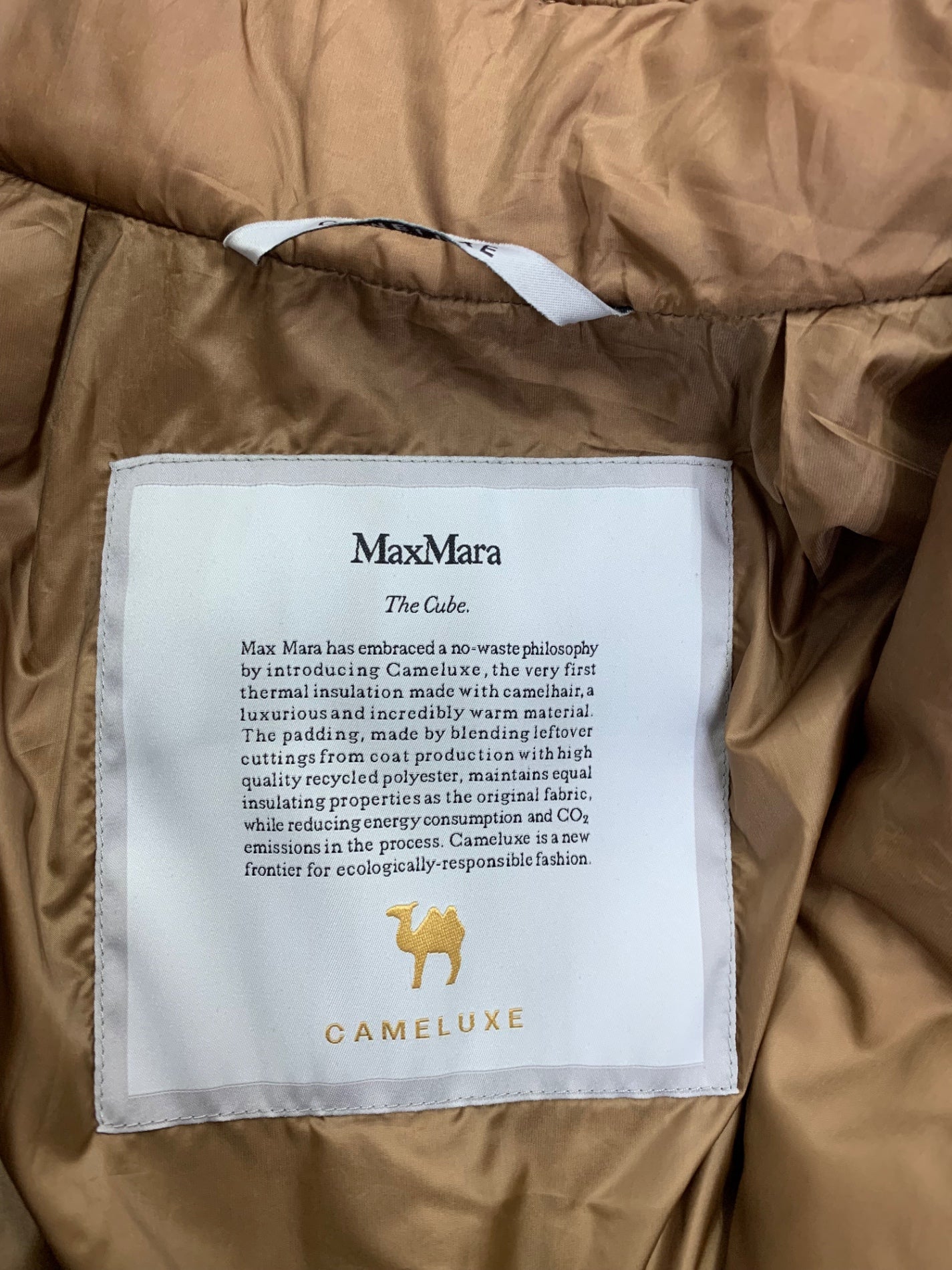 マックスマーラ GREENCO 949605146 40 キャメル CAMELUXE トラベル ラップ コート ITVVRTHO0SI0