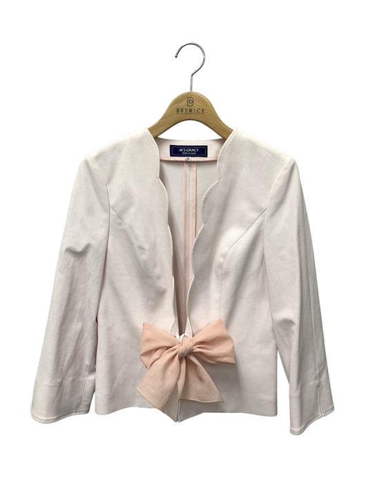 エムズグレイシー Scallop Jacket 814309 36 ピンク ITZYNUQCITMZ