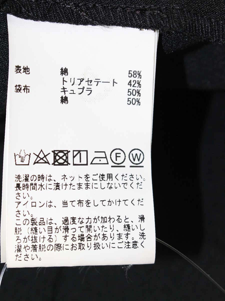 レリタージュ マルティニーク A0326FA ワンピース F ブラック アシンメトリーヘム ノースリーブ ITPUL4S81O2D
