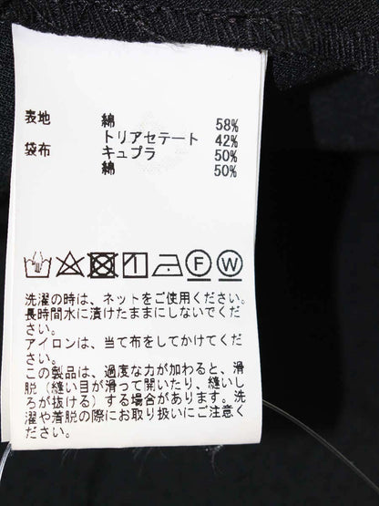 レリタージュ マルティニーク A0326FA ワンピース F ブラック アシンメトリーヘム ノースリーブ ITPUL4S81O2D