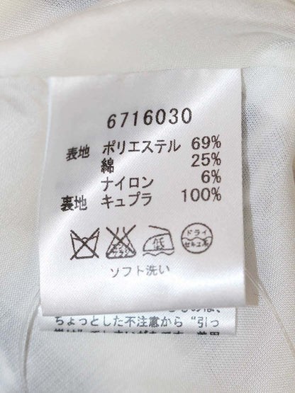 ルネ 6716030 ワンピース 36 ホワイト フラワーモチーフ フレア IT7GQMHVJYBS