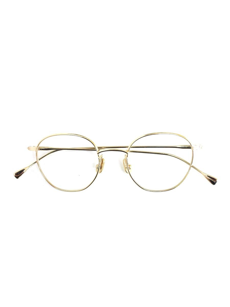 ネイティブサンズ Roy 47 メガネ ゴールド チタンフレーム ストロベリーシェイプ ITNVCR8EI76K