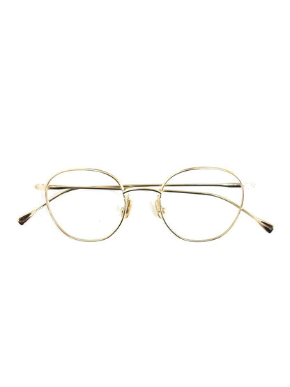 ネイティブサンズ Roy 47 メガネ ゴールド チタンフレーム ストロベリーシェイプ ITNVCR8EI76K