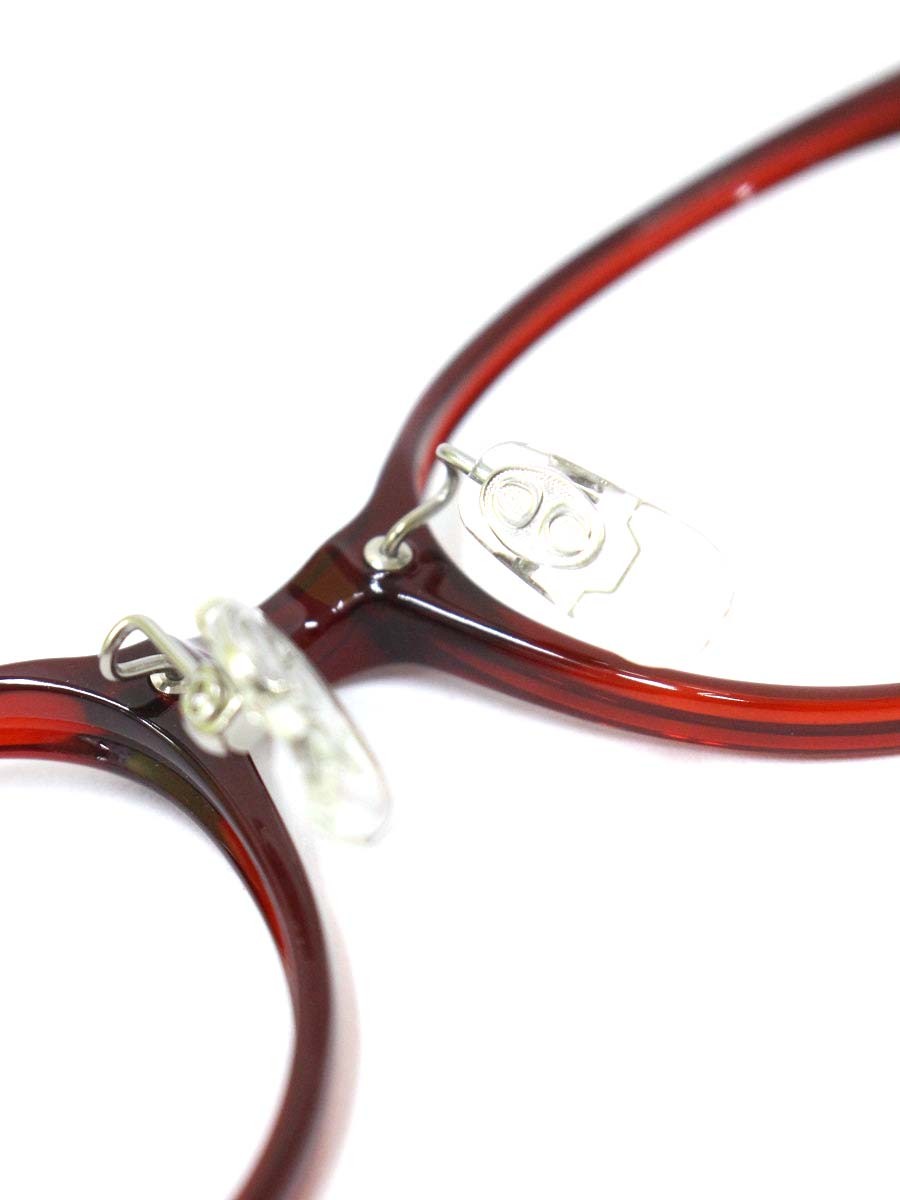 ラインアートシャルマン XL1472 メガネ レッド トリオ コンビフレーム オーバル ITZ1RA0ZAQDC