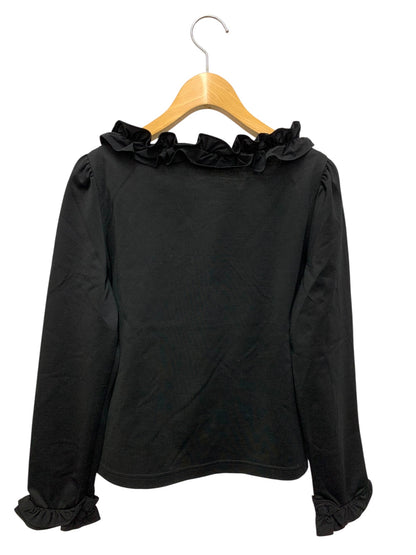 エムズグレイシー フリルプルオーバーブラウス 315511 38 ブラック ITK3TBMSJ7W2