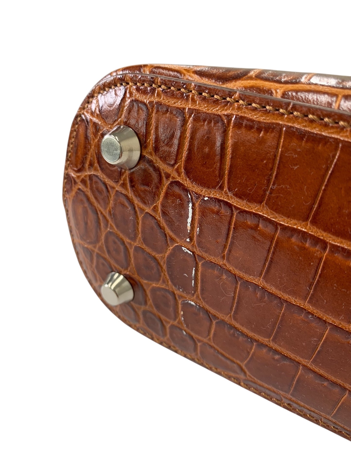 フォクシーブティック Coco Grande 40352 ハンドバッグ ブラウン クロコ型押し レザー 2WAY IT91URU5Q5KH