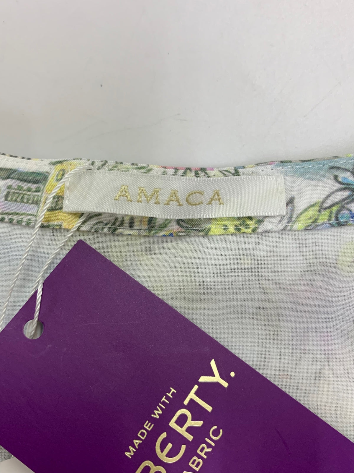 アマカ LIBERTY ヴェネツィア ワンピース V5J03-725-24 40 ブルー 25SS 20thアニバーサリーモデル IT42YTTTUATU