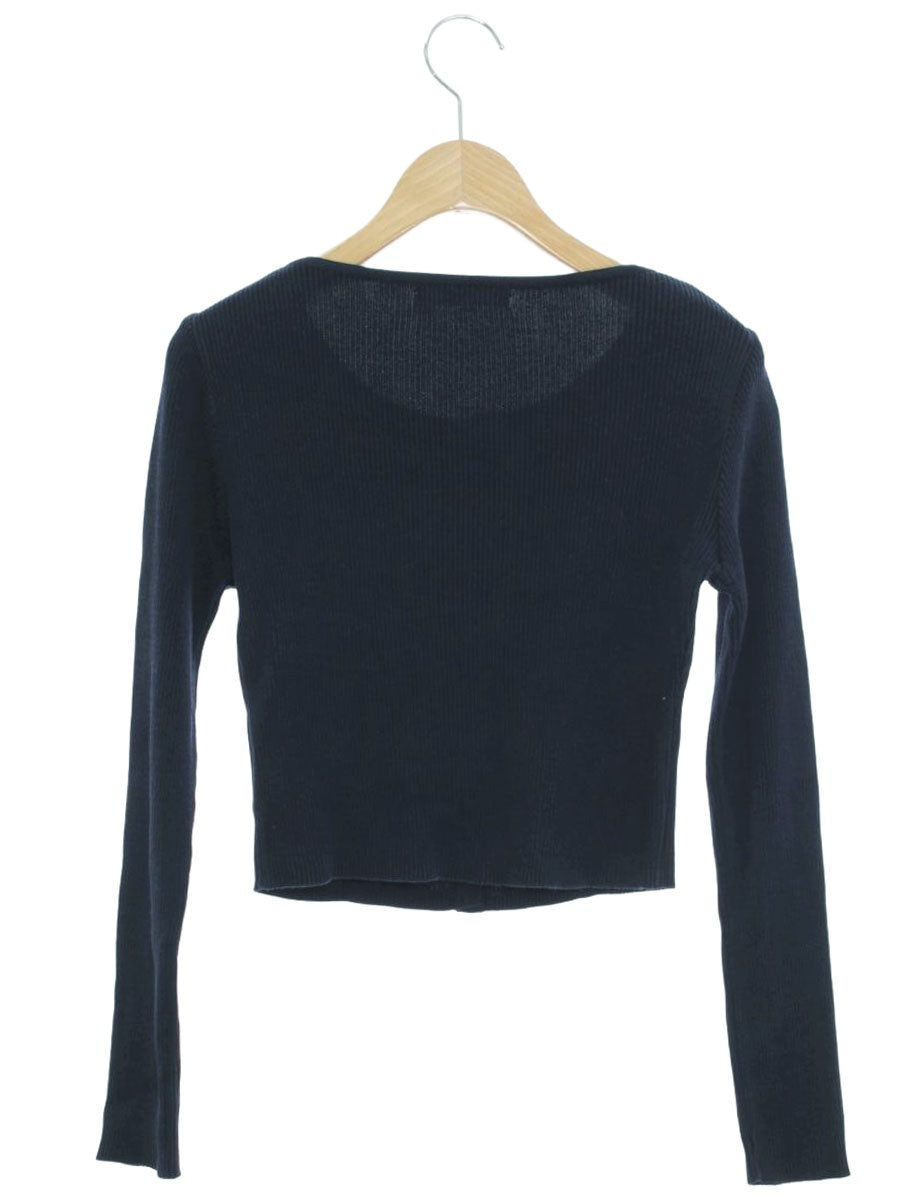 ルネ 6412680 カーディガン 38 ネイビー ワンポイント IT5RV8CRONIO