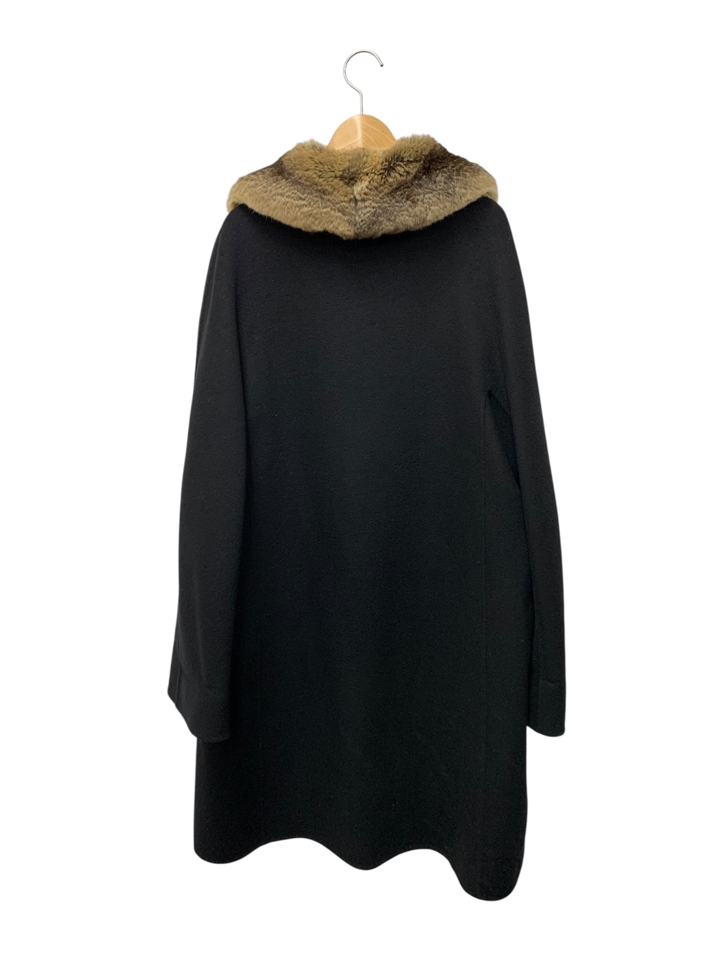 フォクシーブティック 12690 コート F ブラック カシミヤ チンチラファー IT4UFIBUSN34