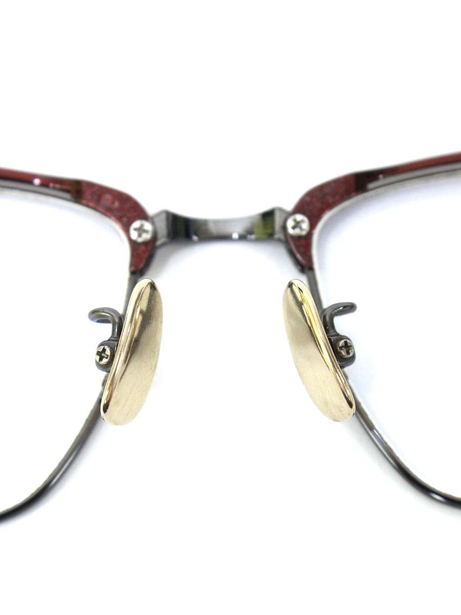 トレミーフォーティエイト AP-033 メガネ レッド メタルフレーム フルリム ウェリントン IT9KV5XIG3EO 【SALE】