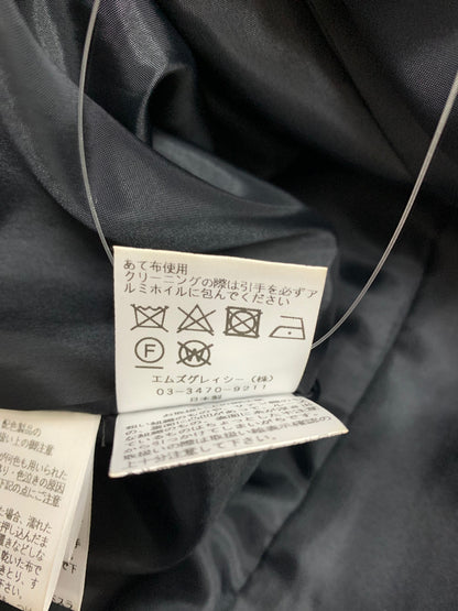 エムズグレイシー フラワーモチーフ ジャガード ジャンパースカート 411527 ワンピース 38 ブラック キルティング ITLVQ36NDMZK