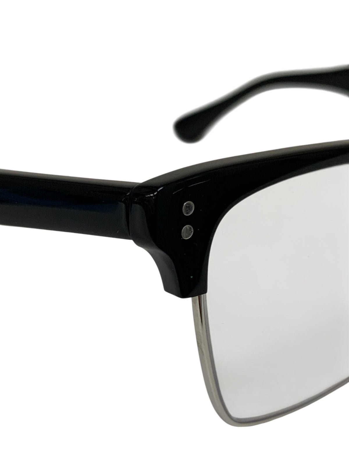 ユナイテッドアローズ 【別注】 KANEKO OPTICAL（金子眼鏡） Mont メガネ シルバー/ブラック コンビ フルリム サーモントブロー ITSEJJUPFWHE