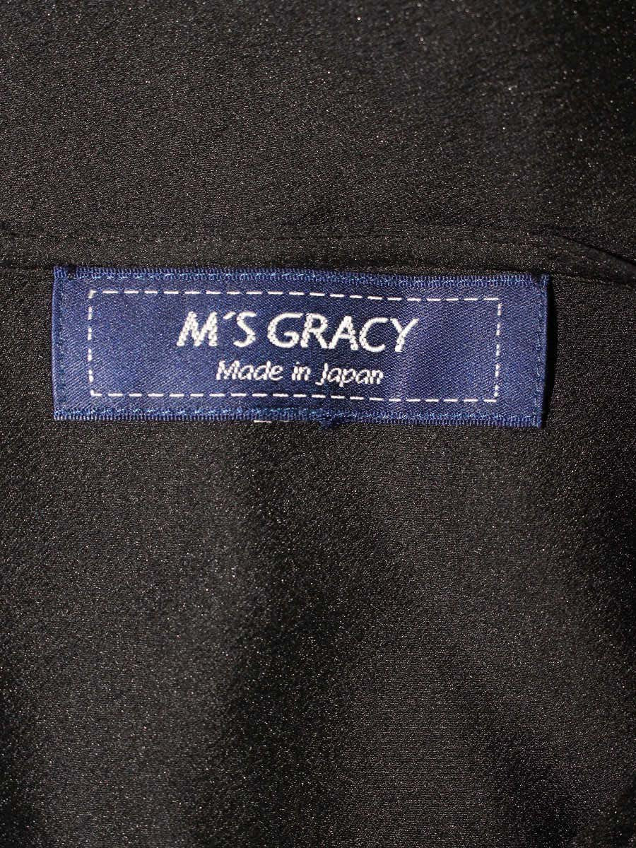 エムズグレイシー 114103 カーディガン 40 ブラック ロング シースルー IT557JU7ZX4G