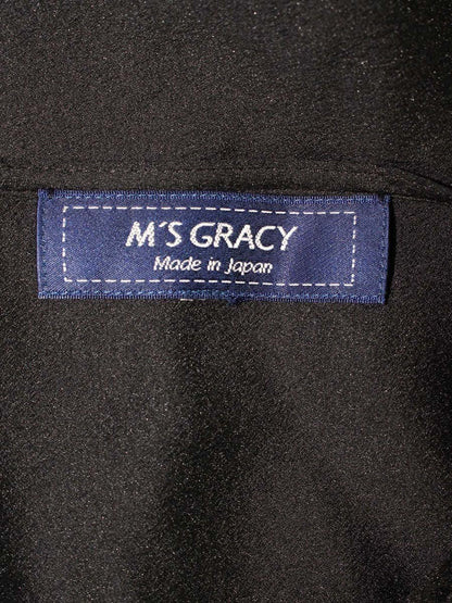 エムズグレイシー 114103 カーディガン 40 ブラック ロング シースルー IT557JU7ZX4G