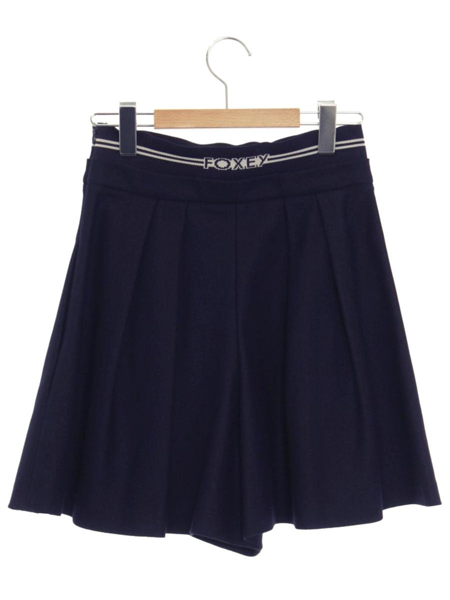 フォクシーニューヨーク Pants Pleated Shorts 40715 パンツ 38 ネイビー ITLCZSG7KNCW