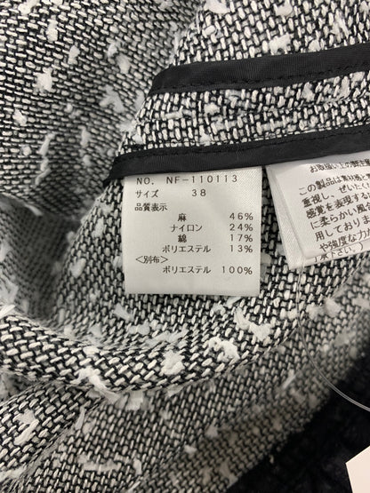 エムズグレイシー 110113 チュニック 38 ブラック サマーツイードチュニック ITB5OA1174LK