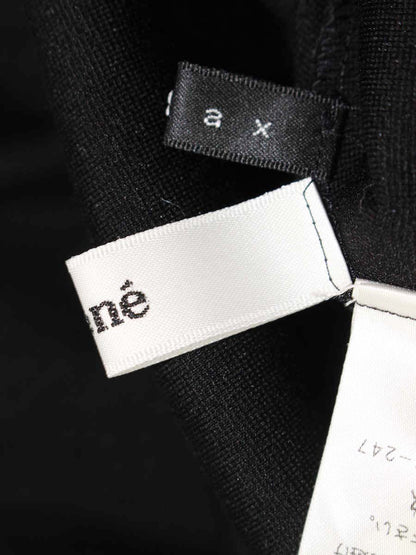 ルネ relax 6637030 パンツ 34 ブラック ストレッチ ワイド ITIJXMC5ERUW 【SALE】